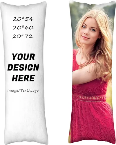 Vista 8 de Almohada de fotos personalizada con texto, funda de almohada personalizada de dos lados, 18 x 18 pulgadas, funda de almohada personalizable