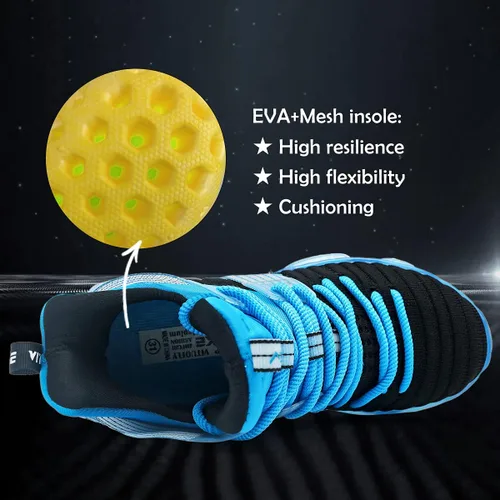 Vista 5 de JMFCHI FASHION - Zapatos de baloncesto para niños, tenis de alta calidad para deportes al aire libre, Zapatos antideslizantes para niños pequeños