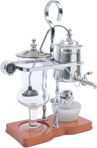Vista 11 de Family Balance - Cafetera sifón con sifón, diseño elegante de estilo retro (dorado)