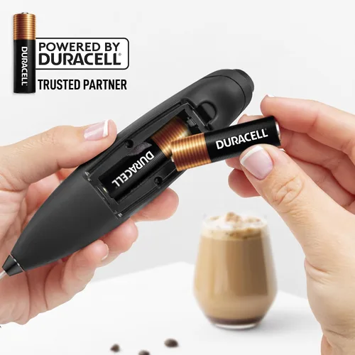 Vista 94 de Zulay Milk Boss Espumador de leche potente manual, hace espuma para latte, batidor para mezclar bebidas, café, miniespumador para capuchino, frappé