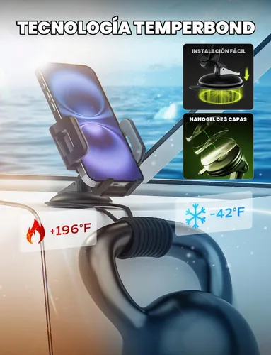 Vista 3 de Bracketron Griplox - Soporte de teléfono impermeable para barcos, soporte de ventosa marina con funda sellada, soporte seguro para teléfono