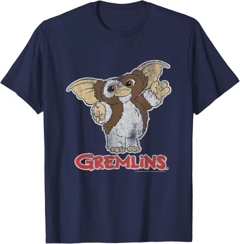 Vista 20 de Gremlins Camiseta Gizmo y Logo, Negro, S