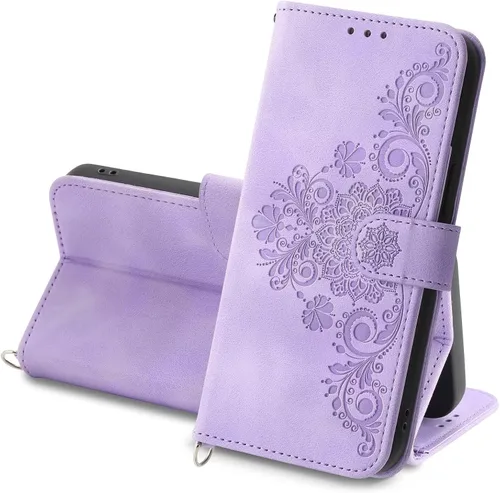 Vista 9 de Funda tipo cartera para Vivo V25/Vivo V25e, funda de piel sintética antideslizante para Vivo V25/Vivo V25e, funda de piel sintética antideslizante