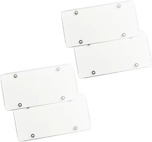 Vista 7 de ZONETECh Paquete de 2 protectores transparentes irrompibles para matrícula, protectores gruesos planos y duraderos