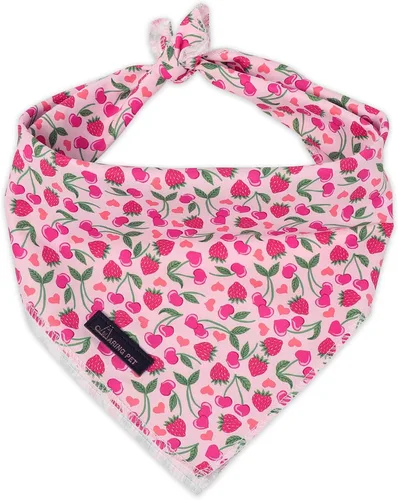 Vista 8 de ARING PET Bandana de abeja para perros, bandana de abejas amarillas rosas para mascotas, bufanda triangular, baberos para cachorros, pequeños Rosa