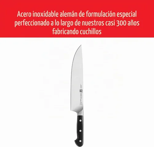 Vista 3 de ZWILLING Pro Cuchillo de chef de 10 pulgadas 2-Acero inoxidable