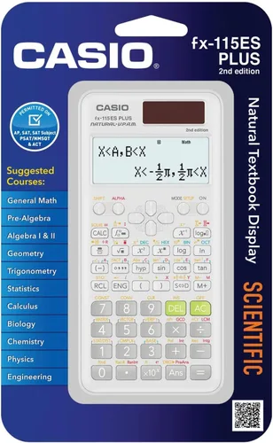Vista 7 de Casio fx-115ES Plus 2ª edición – Calculadora científica avanzada Más de 280 funciones, pantalla Natural Textbook Display℠ Ideal
