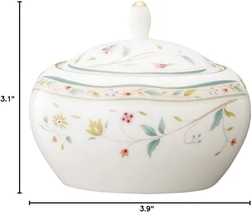 Vista 4 de Noritake Bone China flor Calico Sugar (pequeño) t50527 a/4409