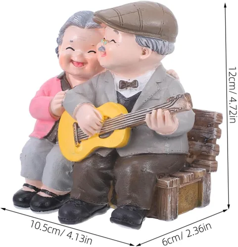 Vista 9 de Adornos de memoria de amor, decoración de casa de ancianos, artes y manualidades para adultos, abuelo, aniversario, despedida de soltera, figura