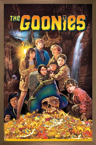 Vista 12 de Trends International The Goonies - Póster de pared de una hoja, 14.725 x 22.375 pulgadas, versión con marco de madera tipo granero Versión enmarcada