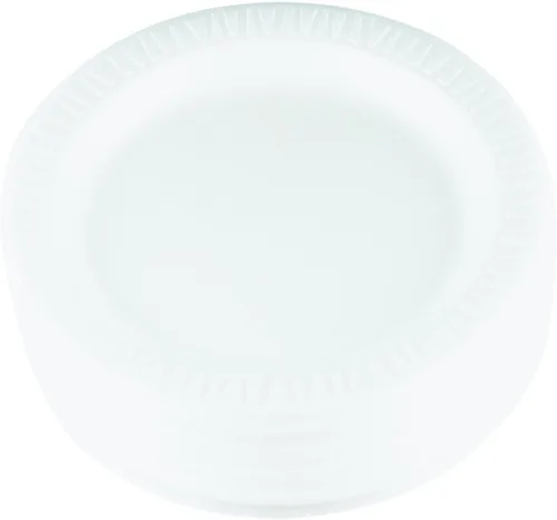 Vista 5 de Dart 9PWQR - Plato de vajilla clásico de espuma laminada de 9 pulgadas de diámetro, color blanco (paquete de 125)