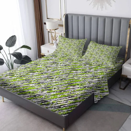 Vista 8 de Juego de sábanas de flores tamaño individual, sábanas florales moradas, sábanas y fundas de almohada estampadas de 3 piezas, sábana bajera ajustable