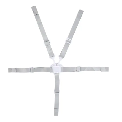Vista 5 de Cinturón de seguridad de 5 puntos para bebé, correas de repuesto universales ajustables para silla de bebé, material resistente y cómodo