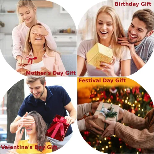 Vista 24 de Thecraftman - Pulsera trenzada de cuentas naturales, cristales energéticos, regalo para ella, pulsera de protección de hilo trenzado de mano