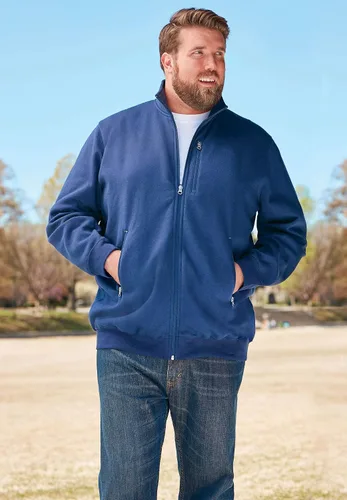 Vista 4 de KingSize Chaqueta de forro polar con cremallera completa para hombre, Multi