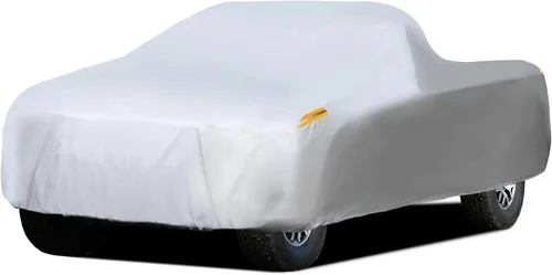 Vista 11 de MORNYRAY Funda impermeable para auto para todo tipo de clima, protección UV, resistente al viento, para exteriores, ajuste universal para sedán Azul