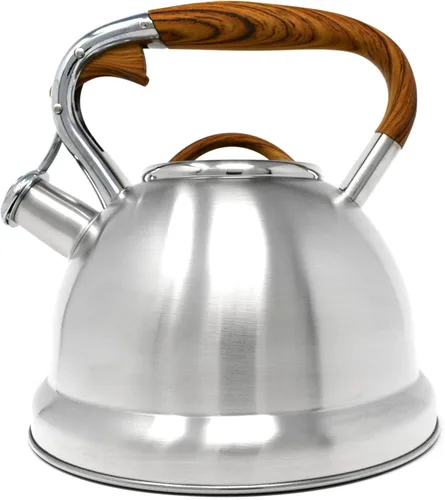 Vista 8 de Norpro Hervidor de té silbante de acero inoxidable 8.5" x 7.875" x 7.875
