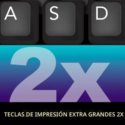 Vista 6 de Adesso AKB-670UB Teclado mecánico con tecla de acceso rápido AI Copilot - Interruptor azul, compatible con varios sistemas operativos