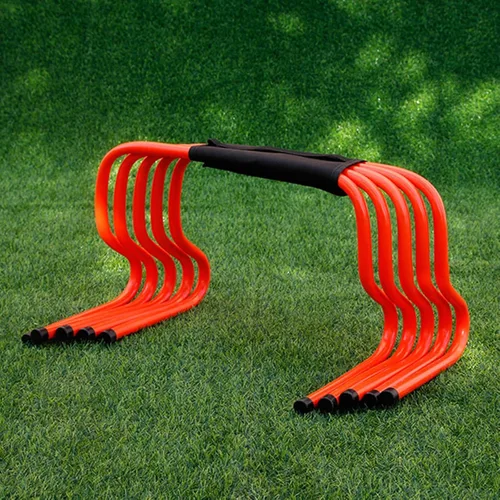 Vista 18 de YXXSDP Juego de 5 obstáculos para entrenamiento de velocidad de agilidad, salto de atletas y entrenamiento de velocidad, equipo de fitness
