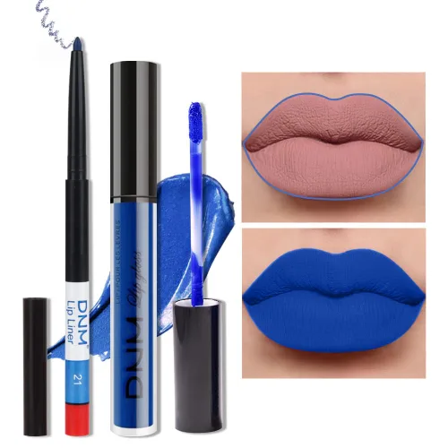 Vista 23 de AMY'S DIARY Lápiz de labios crayón mate blanco, lápiz de labios mate de punta precisa, larga duración hasta 24 horas, impermeable al manchado