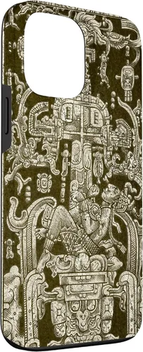 Vista 3 de Funda para iPhone 13 Pro Max King Pakal, viajero en el tiempo maya