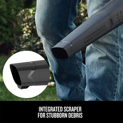 Vista 5 de CRAFTSMAN 20V MAX Soplador de hojas inalámbrico con batería y cargador, soplador eléctrico de hojas para superficies duras, potente hasta 90 MPH