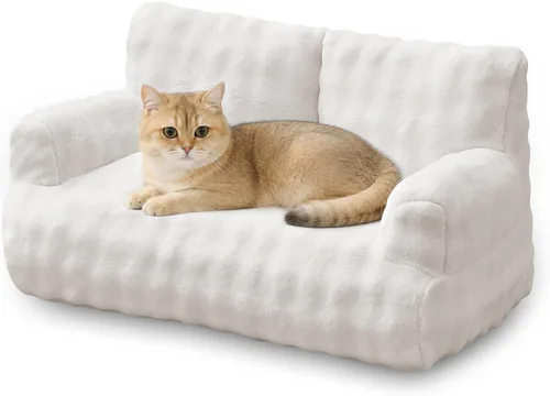 Vista 8 de Sofá cama para gatos, bonito sofá para mascotas para gatos de Púrpura (Dusty Purple)