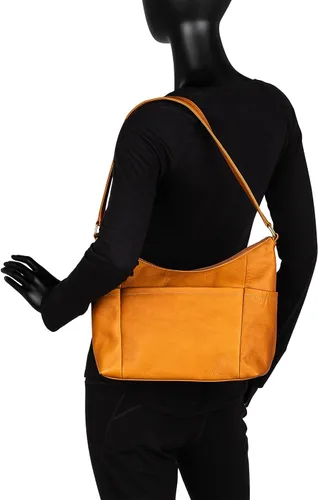 Vista 2 de Le Donne Bolso de hombro Cheyenne Hobo de cuero de grano completo para mujer