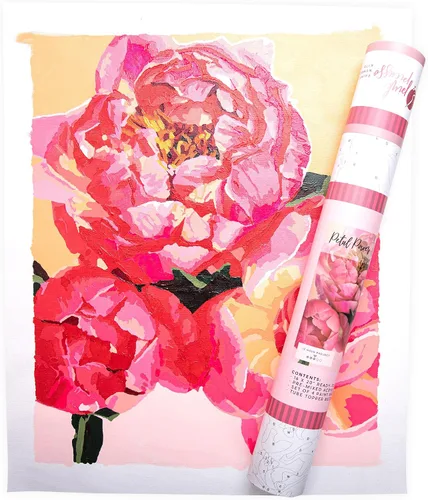 Vista 17 de Pink Picasso Kit de Pintura Floral Botánica por Números para Adultos y Adolescentes Juegos de Kits de Pintura Acrílica DIY en Lienzo 16x20