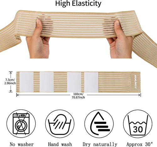 Vista 4 de Wrist/Leg Support Brace 1 Pairs,Adjustable Compression Wrist Wraps Elastic Wrist/Leg Wraps Wristbands for Carpal Tunnel Arthritis Tendonitis