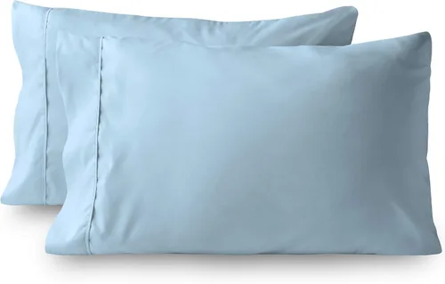 Vista 8 de Fundas de almohada – Juego de 2 fundas de almohada de algodón de 600 hilos, calidad de algodón, sedoso y suave, sin arrugas