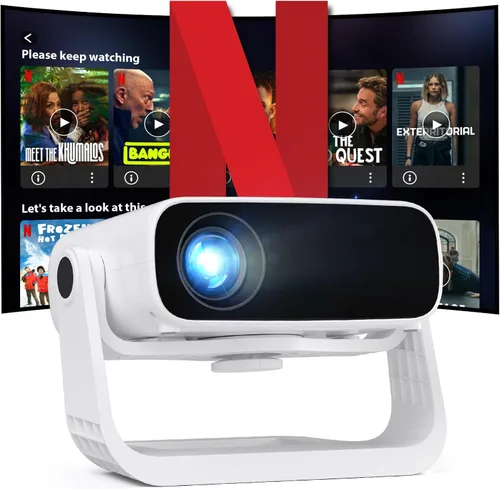 Vista 2 de ZDK Proyector inteligente con Wifi y mini proyector portátil Bluetooth
