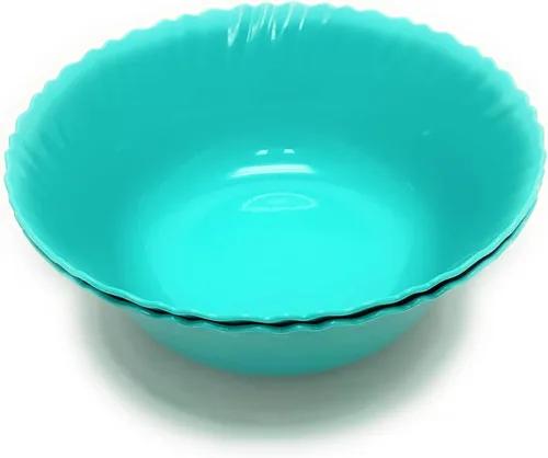 Vista 19 de Mintra Home Colección Curly (Plato de 9.75 pulgadas - 12 piezas, Azul)