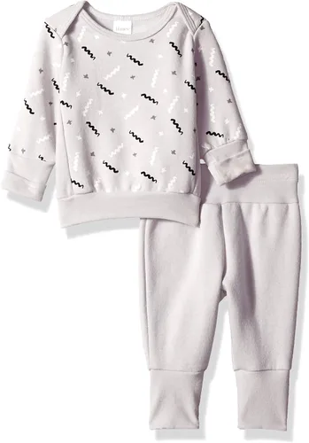 Vista 4 de Hanes Ultimate Baby Flexy - Conjunto de pantalón jogger con sudadera ajustable