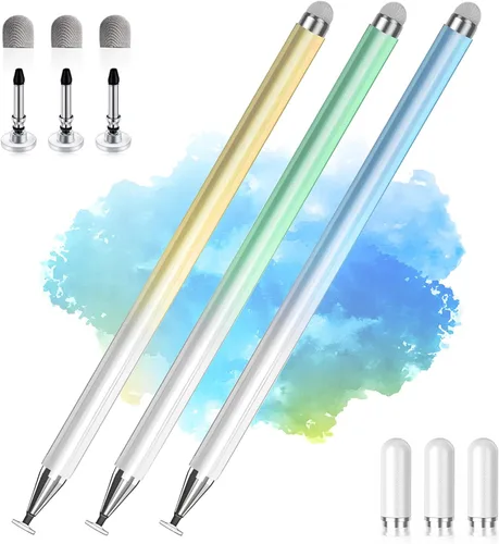 Vista 10 de Lápiz Stylus para Pantalla Táctil, 2 en 1 Lápices Stylus Compatibles con Todos los Dispositivos de Pantallas Táctiles, Tabletas, iPhone, iPad