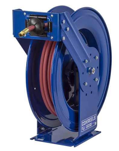 Vista 11 de Coxreels TSHL-N-650 Carrete de manguera con resorte de trabajo pesado Supreme Duty para aire/agua/aceite: 1" I.D., capacidad de manguera de 50