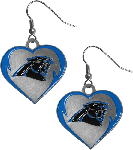 Vista 7 de Siskiyou NFL unisex-adult Heart Dangle Earrings