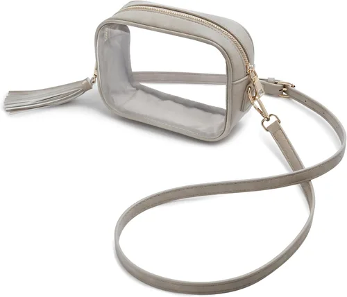 Vista 15 de Yarnic Bolsa Transparente Aprobada para Estadios, Bolso Cruzado Transparente de PVC Bolsa Cruzada Pequeña Transparente con Correa de Hombro Ajustable