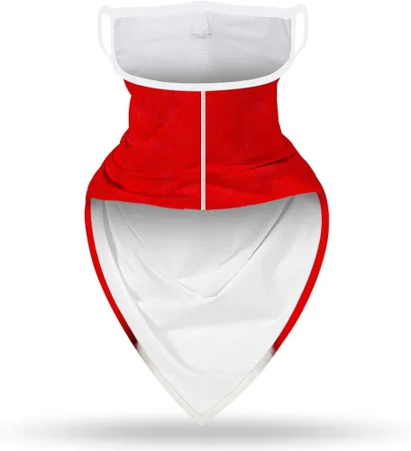 Vista 7 de GLUDEAR Máscara facial fea de Papá Noel, reutilizable, lavable, para el cuello, polaina para las orejas