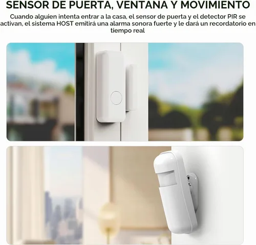 Vista 4 de Sistema de alarma inalámbrico PGST para seguridad en el hogar con sensor