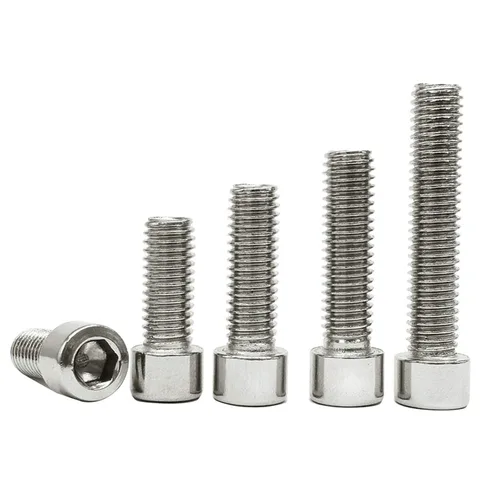 Vista 4 de 50 tornillos de cabeza hexagonal de acero inoxidable M3-0.020x0.197 in Pernos de cabeza hexagonal interior DIN 912