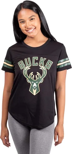 Vista 24 de Ultra Game - Camiseta de malla súper suave oficial de la NBA para mujer