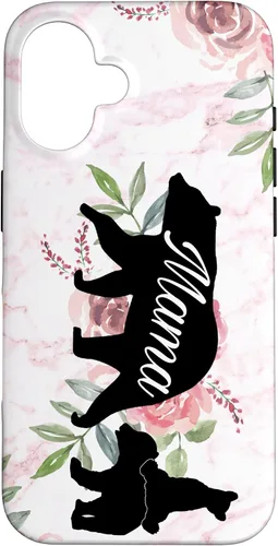 Vista 32 de Mama Bear Mom Gift Phone Holder - 2 Cubs Kiddo Mom Case for iPhone 17
