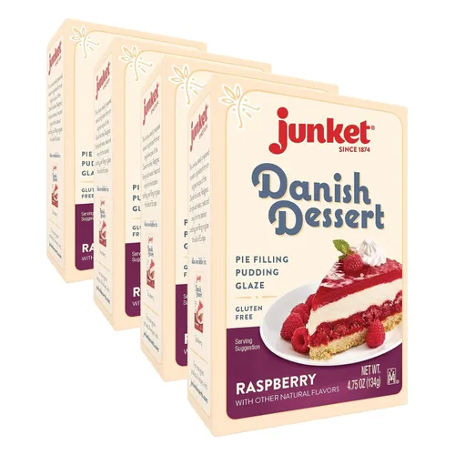 Vista 9 de Junket Postre danés de frambuesa, 4.75 onzas (paquete de 1) relleno de pastel, pudines y glaseados