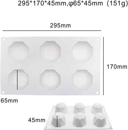 Vista 3 de Molde de silicona para mousse de bolas para hornear, moldes de chocolate de alta calidad, moldes para pasteles, molde de bomba, caramelo