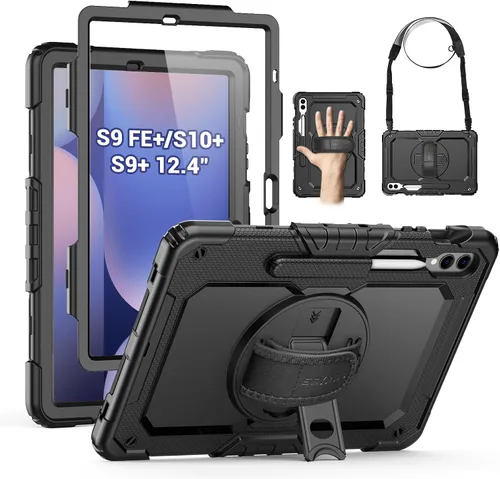 Vista 23 de SEYMAC Funda protectora resistente a prueba de golpes para Samsung Galaxy Tab A9 de 8.7 pulgadas 2023 (SM-X110/X115/X117), resistente a prueba