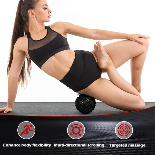 Vista 2 de TETOP - Pelota de masaje muscular de fitness, 3.15 pulgadas, pelota de terapia para masaje de punto de activación, bola de punto de gatillo para Azul