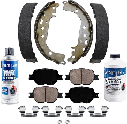 Vista 131 de Detroit Axle - Pastillas de freno traseras para Toyota Prius 2012-2015 Prius Plug-In 2017-2018 Corolla iM 2016 Sion iM 2011-2017 Lexus CT200h