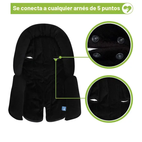 Vista 5 de COOLBEBE Soporte 3 en 1 mejorado para el cuerpo del bebé para recién nacido, bebé, niño pequeño - Almohadilla de cojín de inserción para asiento