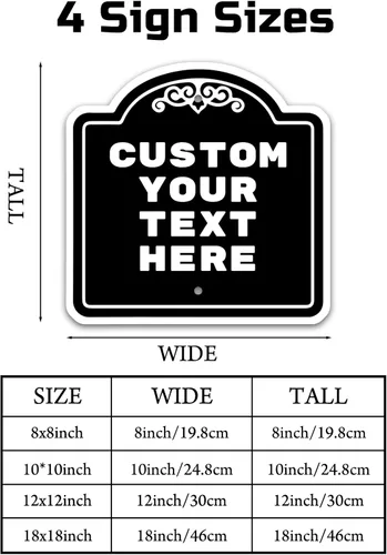 Vista 4 de Letreros de calle personalizados, letreros de camino personalizados con opción reflectante de metal, con dirección de texto para decoración de pared